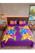 Hand Painted Rayon Bedsheet Set King Size Hand Painted Rayon Bedsheet Set King Size